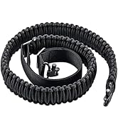 VVAAGG Two-Point Paracord Sling with Swivels, Non-Slip Paracord Sling Quick Adjustable Length Str...