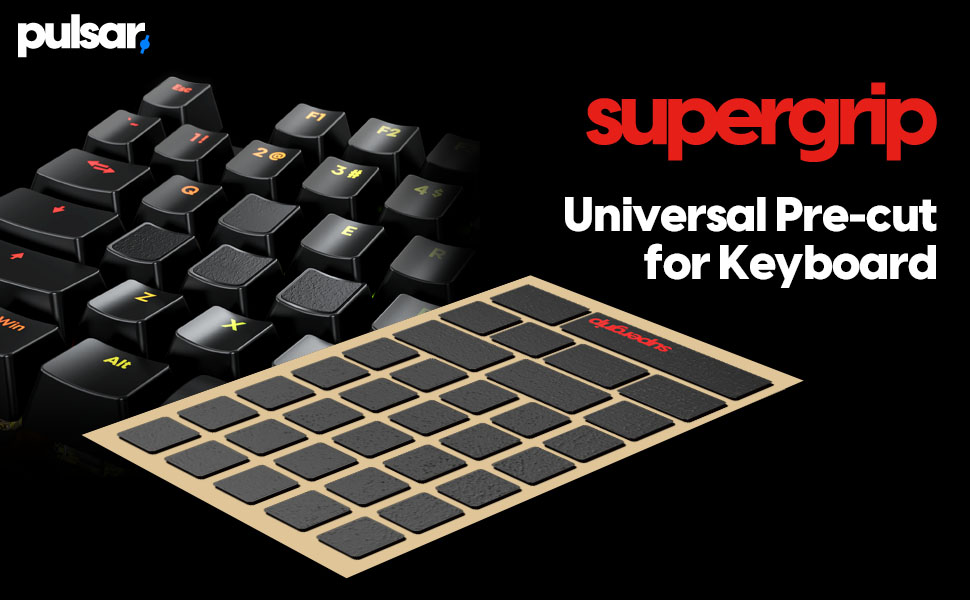 Supergrip eSports grade grip tape for Universal Pre-cut Keyboard