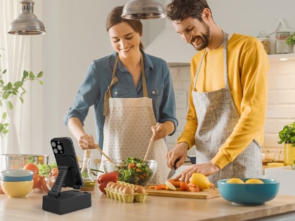 phone holder speaker