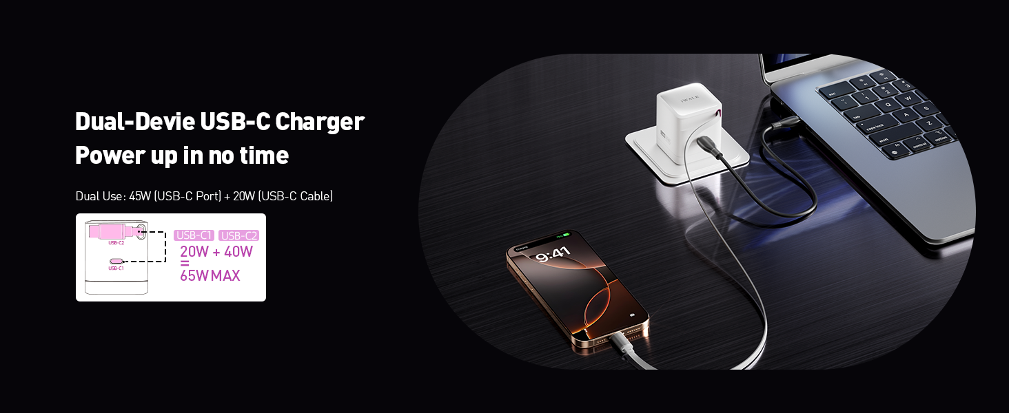 65W wall charger