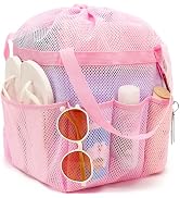 Fammart Mesh Shower Caddy Portable with Drawstring, Dorm Room Essentials for College Girls Guys, ...