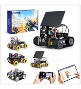 5-In-1 ESP32 Smart Camera Solar Robot Tank Car Kit, STEM Toy Robotics Kit for Kids Age 8-16 Boy, ...