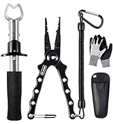 Dr.meter Aluminum Fishing Pliers, Saltwater Resistant Fishing Gear, Tungsten Carbide Cutters Spli...
