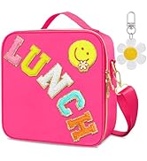 Lunch Box for Girls Women, Preppy Lunch Box for Teen Girls, Insulated Girls Lunch Bag for Kids, L...
