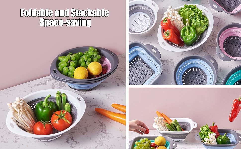 Foldable and Stackable, Space-saving
