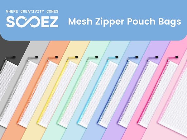 mesh zipper pouch