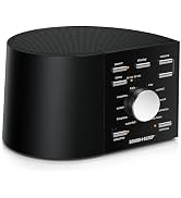 Sound+Sleep High Fidelity Sleep Sound Machine with 30 Guaranteed Non-Looping Nature Sounds, and S...