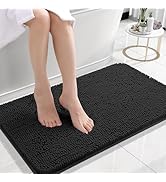 OLANLY Bathroom Rugs 24x16, Extra Soft Absorbent Chenille Bath Rugs, Rubber Backing Quick Dry, Ma...