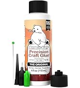Bearly Art Precision Craft Glue - The Original - 4fl oz - Tip Kit Included - Dries Clear - Metal ...