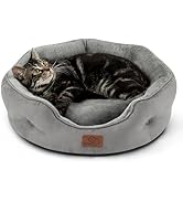 Bedsure Dog Beds for Small Dogs - Round Cat Beds for Indoor Cats, Washable Pet Bed for Puppy and ...