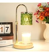 HAIDOLIANG Candle Warmer Lamp with Timer and Dimmer, Height and Brightness Adjustable,Green Elect...
