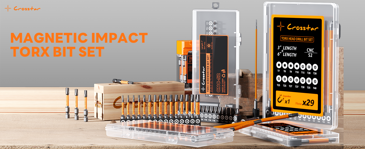 magnetic impact torx bit set