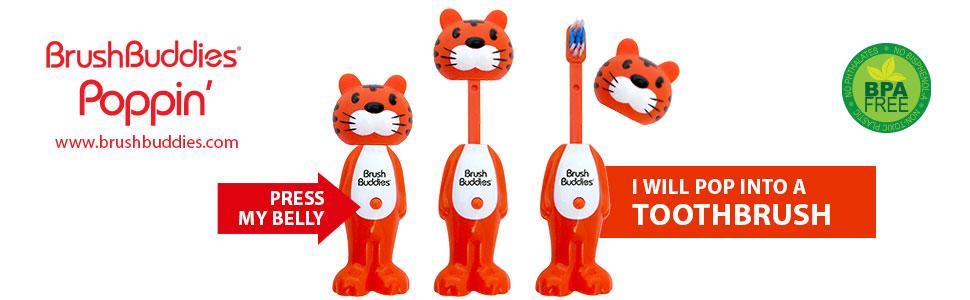 Kids Toothbrush - Fun Character Tiger