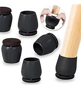 24 PCS Chair Leg Floor Protectors for Hardwood Floors, Felt Furniture Pads, Chair Leg Caps Covers...
