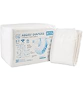 Littleforbig Adult Diaper 10 Pieces - ABDry New White Diapers (Medium 28"-38")