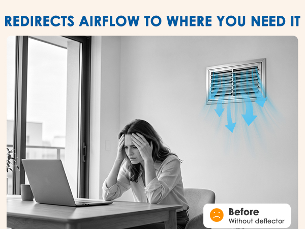 redirects airflow to where you need,with mounting screws and built in strong magnets