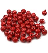 Xiaoyztan 50 Pcs Color Lacquered Jingle Bells 14mm Decorative Metal Bell for Home Party Festival ...