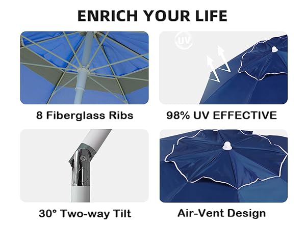 portable umbrella with stand