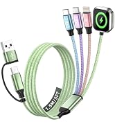 Camping Essentials 4 in 2 Multi Charging Cable for Apple Watch Charger 5FT | Cruise/Travel/Vacati...