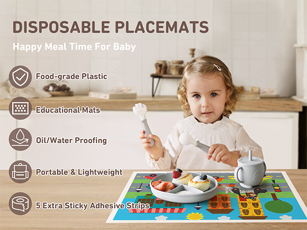 disposable placemats for baby