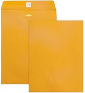 Clasp Envelopes 9x12, 100 GSM Paper, 100 Pack Goefun Brown Kraft Manilla Envelopes with Clasp Clo...
