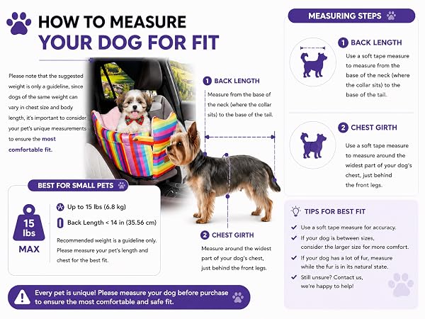 small dog car seat memory foam console