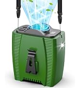 Portable Waist Fan Rechargeable, 5-Speeds 16000RPM Powerful Airflow, 10000mAh Up to 40H Cooling, ...