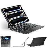 doqo iPad Pro 13 inch Case with Keyboard (M4, 2024) Magic Style Keyboard Case for iPad Pro 13 M4 ...