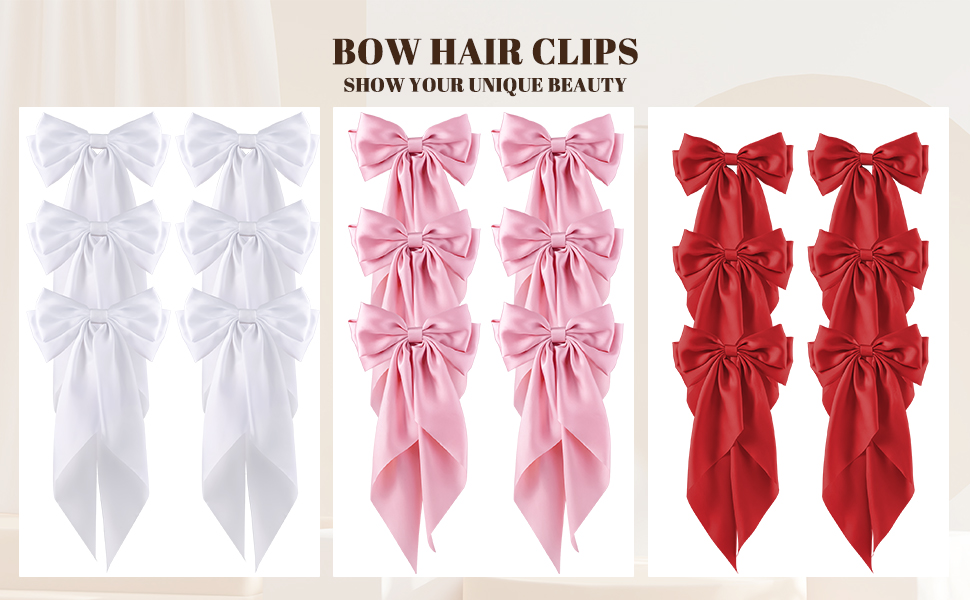 Large Bows Hair Clips for Women