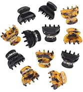 Claw Hair Clips Jaw Clamps - 12PCS Small Hair Claw Jaw Clamp for Thin Hair Styling Accessories Cl...