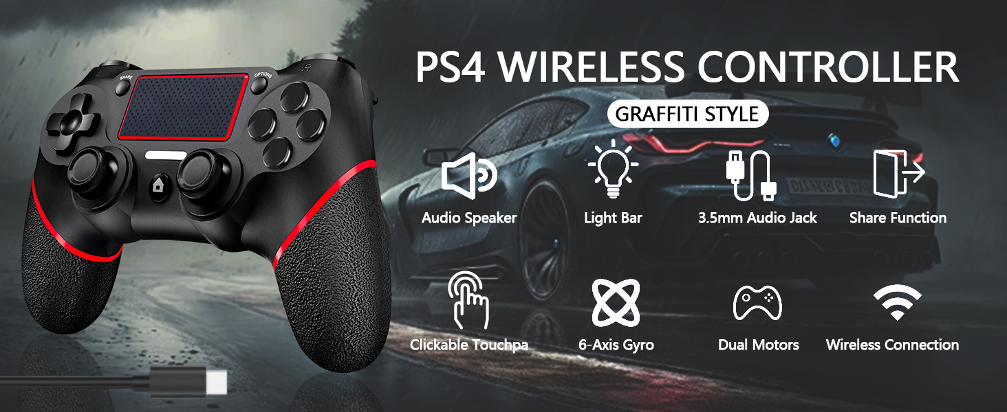 ps4 controller, playstation 4 controller, ps4 controller dualshock 4, dualshock 4, control ps4