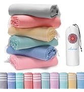 6 Packs Turkish Beach Towels Vacation Essentials Quick Dry Sand Free Soft Large Xl Big Blanket Ad...