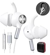 APETOO Wired Ear Buds Sports USB-C Headphones with Anti Fall/Hurt Wingtips, Hands-Free Call, Pure...