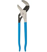 12-Inch Channellock Groove Joint Pliers with Comfort Grips - 2.25-Inch Jaw Capacity, Laser Heat-T...