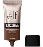 e.l.f. Soft Glam Satin Foundation, Medium Coverage, 62 Rich Warm | Satin Finish, Long-Lasting Wea...