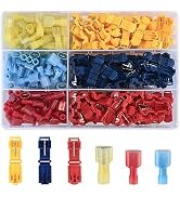 KOXXIAMOQ 180 Pcs T-Tap Wire Connectors, T Taps Quick Splice Electrical Wire Terminals Connectors...