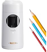 tenwin Rechargeable Electric Pencil Sharpener, Fully Automatic Pencil Sharpener for 7-11.5mm Jumb...