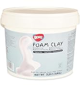 BOHS Foam Clay Pro - 3 lbs Bucket, Air Dry, No Cracks, No Stains - Modeling Clay for Adult Arts &...