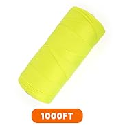 MERIANE Mason Line, 1000 Ft #18 Braided Nylon String Twine, Premium String for for Masonry Jobs, ...