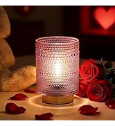 Battery Operated Decorative Lamp with Timer, Small Cozy Ambience Lamps for Shelf/Bedside/Table De...
