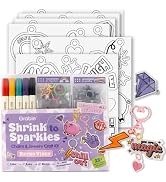 Grabie DIY Shrinky Dinks-Shrink Art Craft Kit Jewelry Making Kit for Kids Adults, 25+ Pre-Cut Sha...