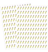 JarThenaAMCS 2400Pcs Mini Pencil Sticker Back to School Paper Decal Yellow Self-Adhesive Sticker ...