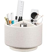 TV Remote Control Holder for Table, 360 Swivel Pen Holder for Desk Organizers and Accessories, Ni...