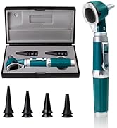 Scian Otoscope - Ear Scope with Light, Fiber Optic Otoscopes with Hard Plastic Case, Pocket Diagn...