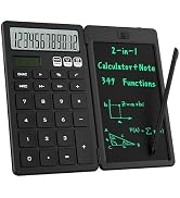 Desk Calculator with Erasable LCD Notepad Calculators ROATEE Desktop Basic Calculators for Middle...