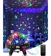 Kids Night Light Projector with Music.Baby Night Light Star Projector with Remote & Timer.Baby Se...