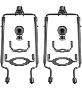 7 8 9 10 inch Lamp Shade Harp Holder,Adjustable Lamp Harp Kit,Fit Both Standard Lamp Rod and E26 ...
