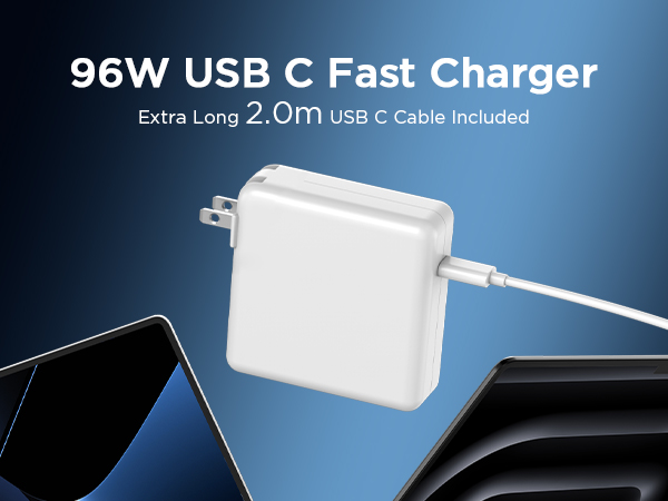 96W Charger for MacBook , Compatible with MacBook Pro , MacBook Air iPad Pro 2024,M1,M2,M3