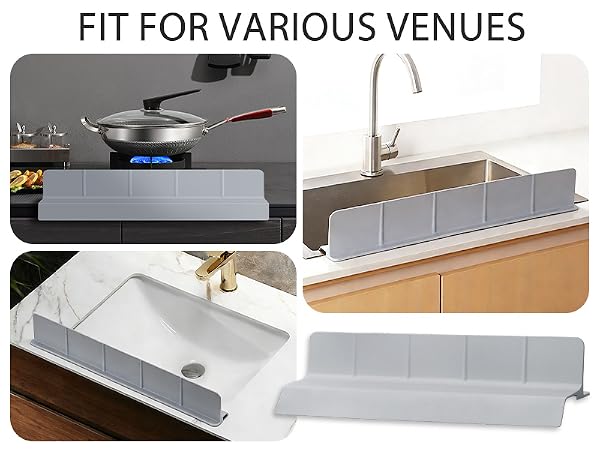sink guard splash kitchen water silicone strip front edge mat faucet premium protectors backsplash