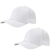 UVSAI Unisex UPF 50+ Performance Water Resistant Baseball Cap Adjustable Breathable Hat for Fishi...